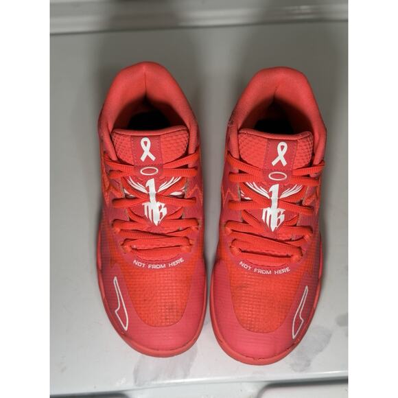 Puma MB.01 LaMelo Ball Red Breast Cancer Awareness Basketball Shoes 6.5 US - Picture 6 of 16